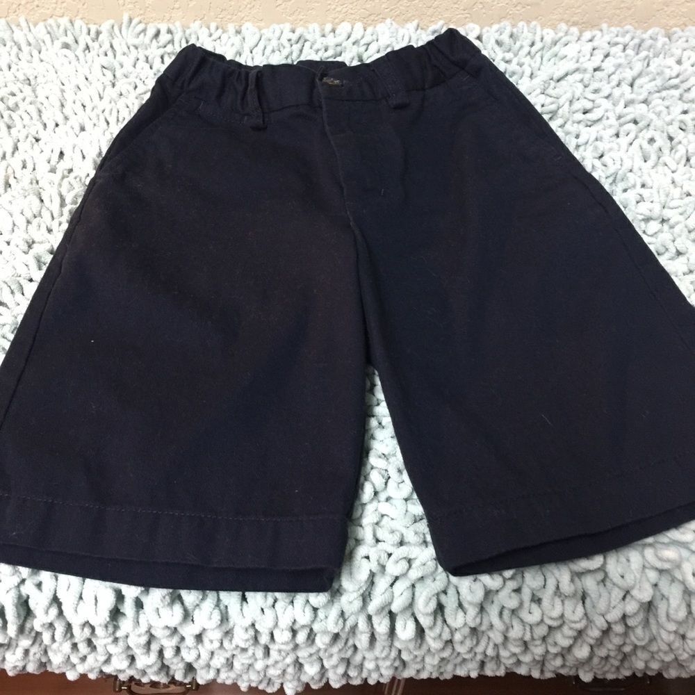 Polo Ralph Lauren Boys Size 7 Navy Blue Shorts Pony Logo Cotton Pre-Owned